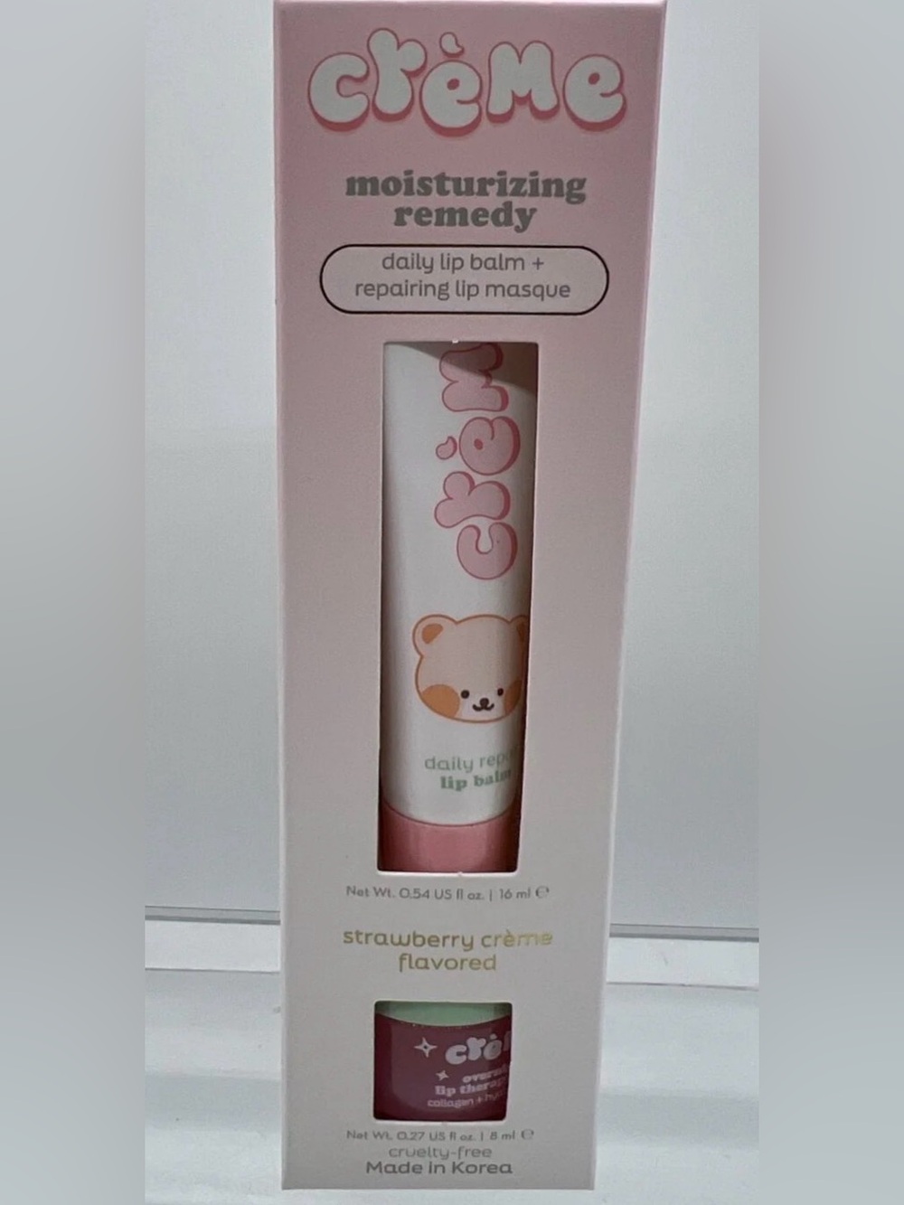 The Creme Shop Boba Bears Lip Repair Kit Duo: Lip Balm + Lip Masque